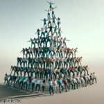 Menschenpyramide » Hoch hinaus mit Teamwork